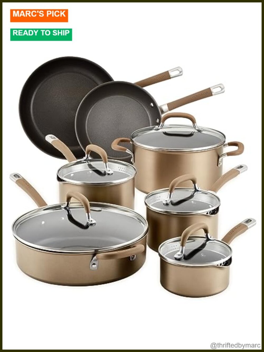 Circulon Premier Professional 12-Piece Hard-Anodized Nonstick Cookware Set